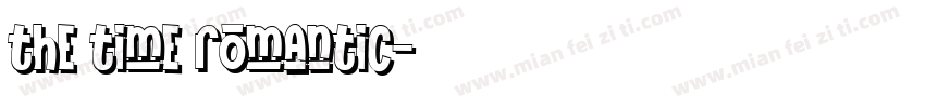 the time romantic字体转换